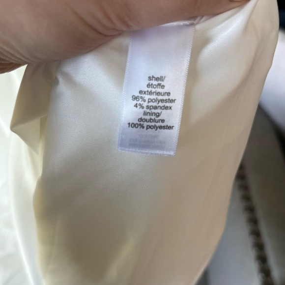 Maurices White Back Keyhole Puff Sleeve Mini Dress with Smocked Waist - Large - Picture 5 of 9